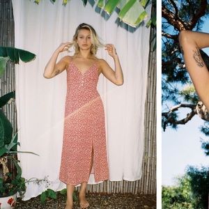 Urban outfitters rooftop midi slip dress